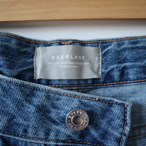Everlane The Curvy 90s Cheeky Straight Jean, Size 30 Crop - Picture 5 of 15